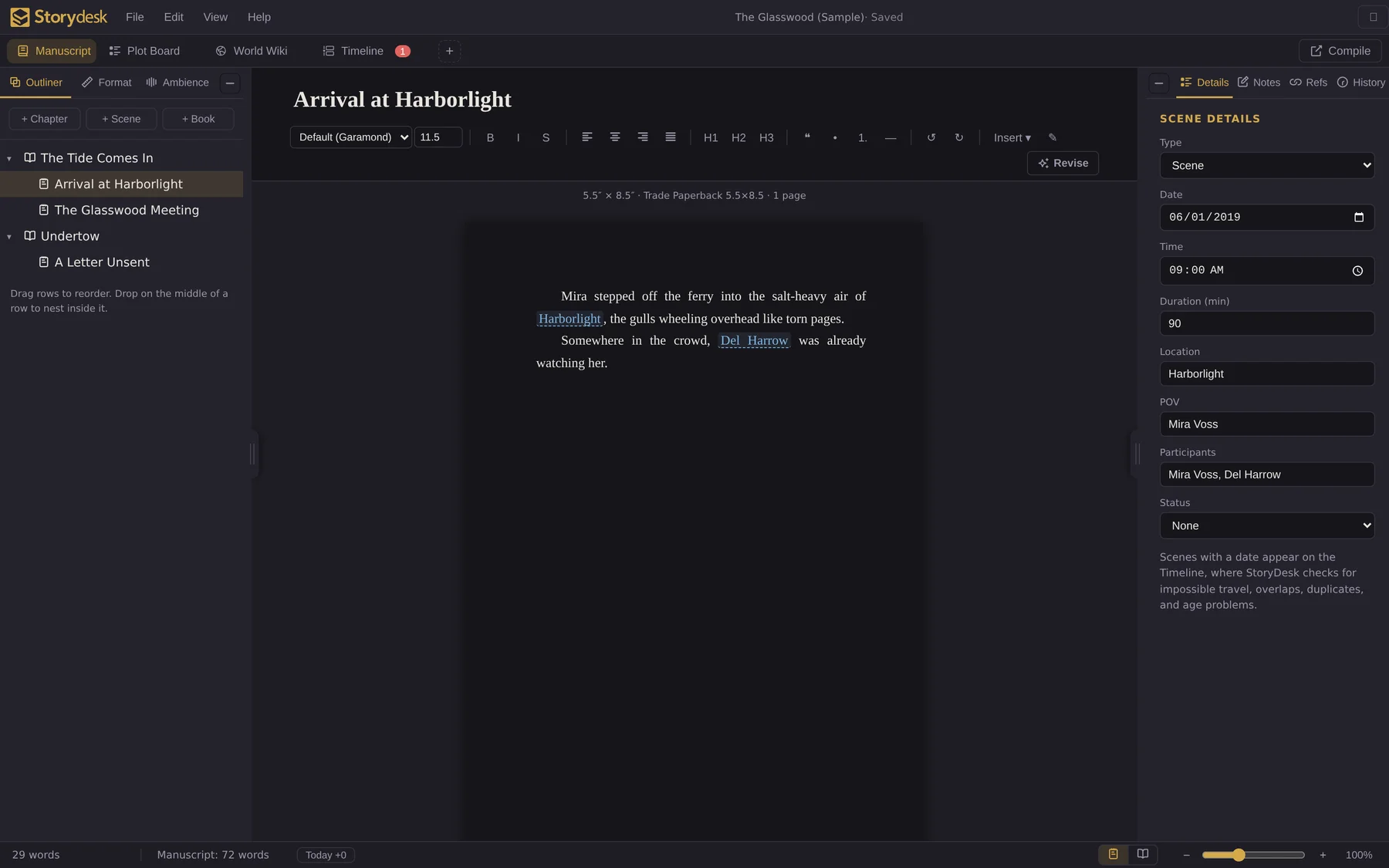 Dark theme